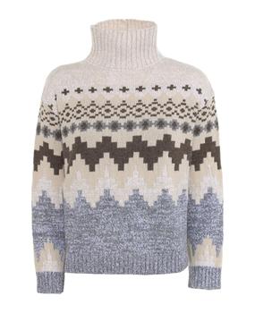 Weekend Max Mara | Patterned Turtleneck Sweater商品图片,