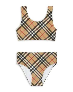 Burberry | Girls' Noor Check Print Two Piece Swimsuit - Little Kid, Big Kid,商家Bloomingdale's,价格¥1139