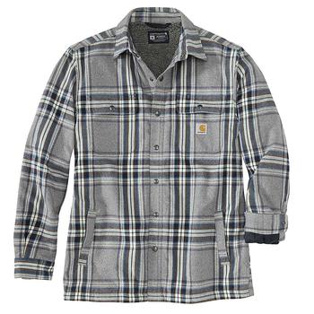推荐Carhartt Men's Relaxed Fit Flannel Sherpa-Lined Shirt Jacket商品