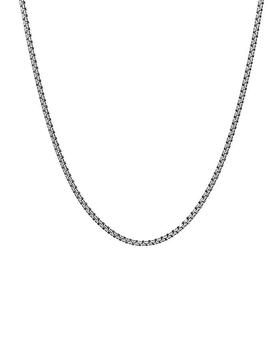 小银瓶精选, David Yurman | Sterling Silver Small Double Box Chain Necklace, 24"商品图片 独家减免邮费
