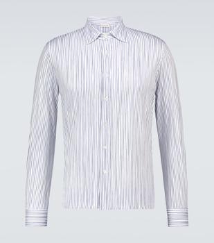 推荐Long-sleeved striped cotton shirt商品