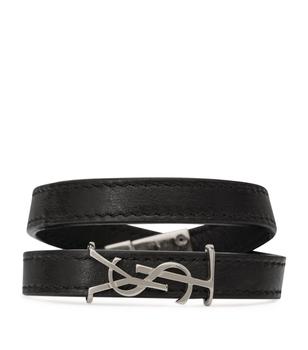 推荐Monogram Leather Wrap Bracelet商品