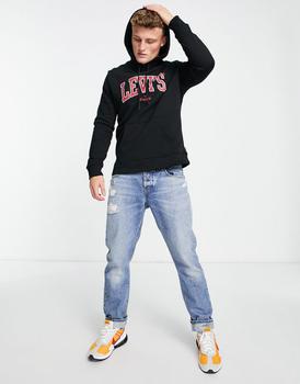 李维斯卫衣, Levi's | Levi's hoodie with collegiate logo in black商品图片 