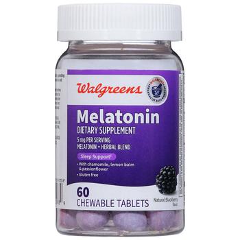 商品Walgreens | Melatonin Chewable Tablets Blackberry,商家Walgreens,价格¥108图片