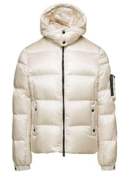 TATRAS | 'Belbo' White Down Jacket with Logo Patch and Patch Pocket on Sleeve in Shiny Nylon Man 6.6折