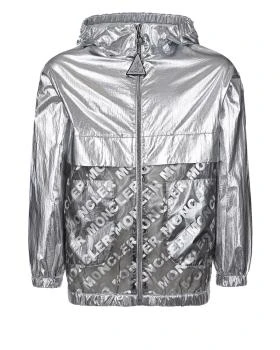 推荐MONCLER 女童银色logo饰有宽欧根纱连帽夹克 1B71310-53A48-920商品