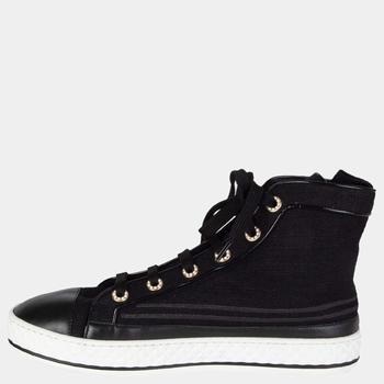 香奈儿鞋, [二手商品] Chanel | Chanel Black Hi Top Sneakers Size EU 40商品图片 9.5折