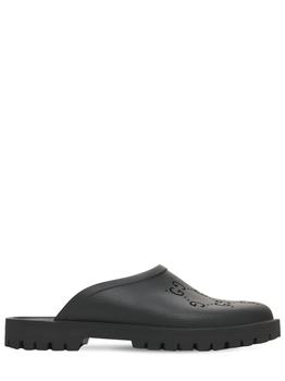 Gucci | Elea Gg Rubber Slip On Sandals商品图片,