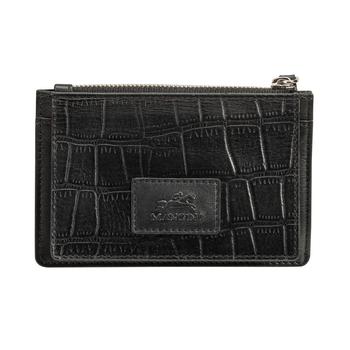 Vicenzo Leather, Mancini Leather Goods | Women's Croco Collection RFID Secure Card Case and Coin Pocket商品图片 
