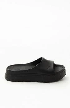 推荐Women's Black Mayze Stack Injex Slide Sandals商品