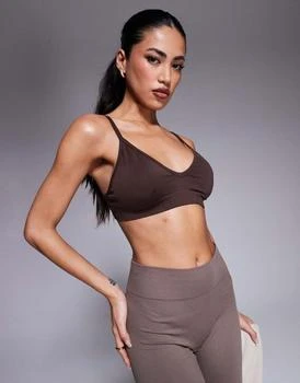 4505 | 4505 Intimate seamless active light support sports bra in cocoa,商家ASOS,价格¥72