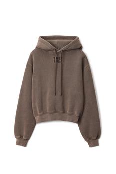 亚历山大·王精选, Alexander Wang | PUFF LOGO HOODIE IN STRUCTURED TERRY商品图片 