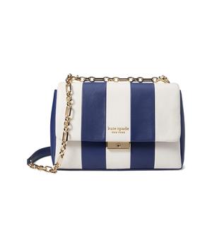 Kate Spade | Carlyle Striped Smooth Leather Medium Shoulder Bag商品图片,4.7折