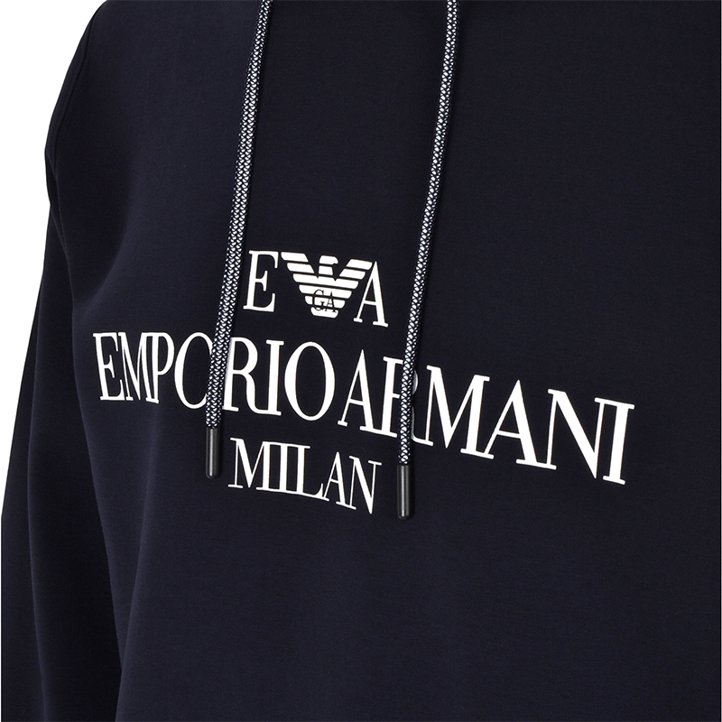 Emporio Armani | Emporio Armani 安普里奥 阿玛尼 男士棉质连帽字母logo长袖卫衣 6G1MP1-JHSZ-0920商品图片,独家减免邮费