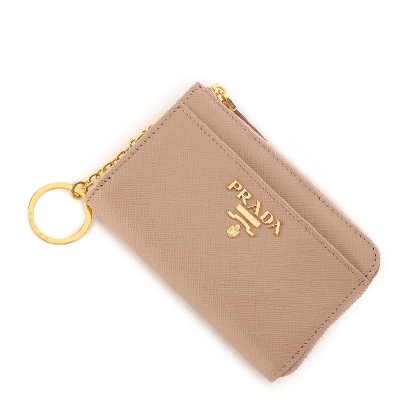 Prada | PRADA 米色牛皮女士钥匙包 1PP122-QWA-F0236,商家Beyond Italylux,价格¥3847