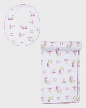 Kissy Kissy | Girl's Golf Club Bib and Blanket Set,商家Neiman Marcus,价格¥433