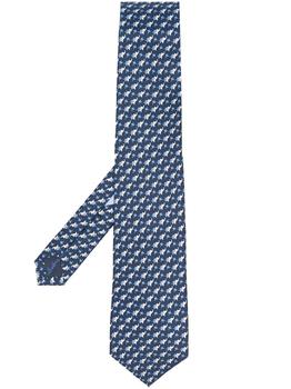 推荐SALVATORE FERRAGAMO Silk tie with print商品
