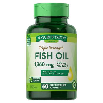 商品Triple Strength Fish Oil 1360mg,商家Walgreens,价格¥80图片