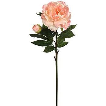 商品Floral Home | 3 Silk Peony Stem Light Pink Color 30" with 6" Flower Lifelike Foliage and 2" Bud Great for Arrangements and Use Alone,商家Macy's,价格¥244图片