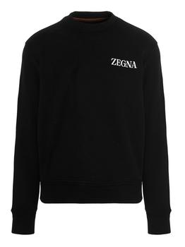 zegna 衬衫, Zegna | Ermenegildo Zegna Logo-Printed Crewneck Sweatshirt商品图片 7.6折起