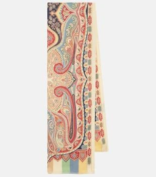 ETRO | Paisley cashmere and silk scarf,商家MyTheresa,价格¥3936