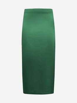 推荐Alix satin midi skirt商品