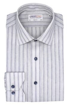 Lorenzo Uomo, Lorenzo Uomo | Trim Fit Double Stripe Dress Shirt商品图片 3.9折