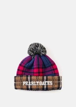 推荐PEARLY GATES Multicolor Check Pattern Beanie商品