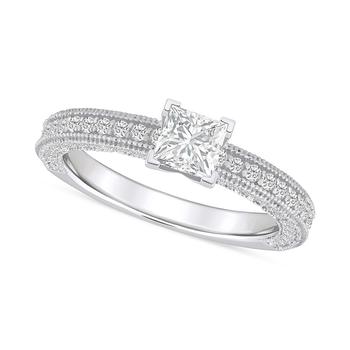 商品Macy's | Diamond Princess Engagement Ring (1-1/5 ct. t.w.) in 14k Gold,商家Macy's,价格¥28115图片