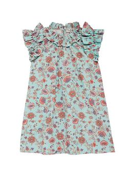 Sea | Little Girl's & Girl's Brita Print Flutter Sleeve Dress商品图片,5折