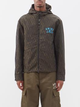 夏装AMIRI, AMIRI | Logo-embroidered monogram-print shell jacket商品图片 