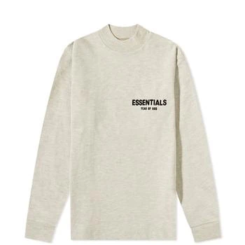 Essentials | FEAR OF GOD ESSENTIALS Kids Logo Long Sleeve T-Shirt - Light Oatmeal 6.9折