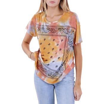推荐Anthropologie Maronie Womens Tie-Dye Printed T-Shirt商品
