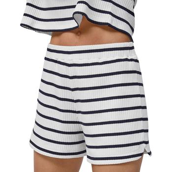 推荐French Connection Womens Ribbed Striped Casual Shorts商品