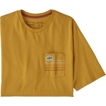 Patagonia | Line Logo Ridge Stripe Organic Pocket T-Shirt - Men's 5折