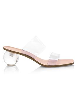 推荐Jila Bauble-Heel Vinyl Mules商品