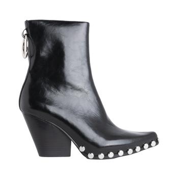 Jeffrey Campbell | Jeffrey Campbell Womens Black Leather Ankle Boots商品图片,