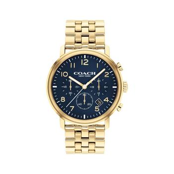 推荐Men's Harrison Gold-Tone Bracelet Watch 42mm商品