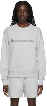 阿迪达斯卫衣, Adidas | Gray Humanrace Basics Cotton Sweatshirt商品图片 额外8.5折, 额外八五折