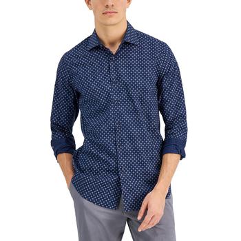 Alfani | Men's Mini Medallion Print Shirt, Created for Macy's商品图片,7.9折×额外7折, 额外七折