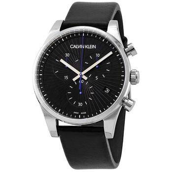ck手表男是什么牌子, Calvin Klein | Steadfast Chronograph Quartz Black Dial Mens Watch K8S271C1商品图片 1.7折