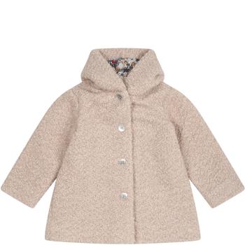 商品Caffe' d'Orzo | Beige Coat For Baby Girl,商家Italist,价格¥1378图片