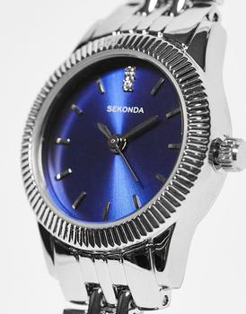 推荐Sekonda Womens Bracelet Watch with Navy Dial in Silver商品