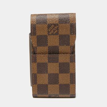 lv钱包, [二手商品] Louis Vuitton | Louis Vuitton Damier Ebene Canvas Cigarette Case商品图片 8.8折, 满$800减$80, 满减