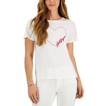 商品Tommy Hilfiger | Women's Signature Heart-Graphic T-Shirt,商家Macy's,价格¥189图片