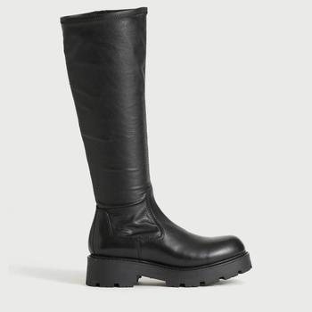 推荐Vagabond Women's Cosmo 2.0 Leather Knee High Boots - Black商品
