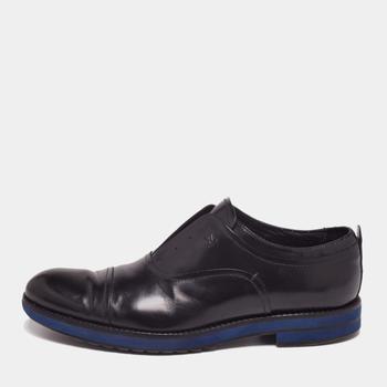 更多路易威登男鞋, [二手商品] Louis Vuitton | Louis Vuitton Black Leather Cap Toe Lace Up Derby Size 42.5商品图片 7.8折