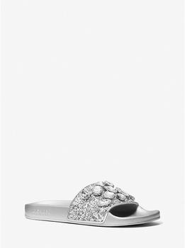 Michael Kors | Gilmore Jewel Embellished Glitter Slide Sandal商品图片,4.9折