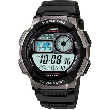 推荐Men's Digital Black Resin Strap Watch 43.7mm商品