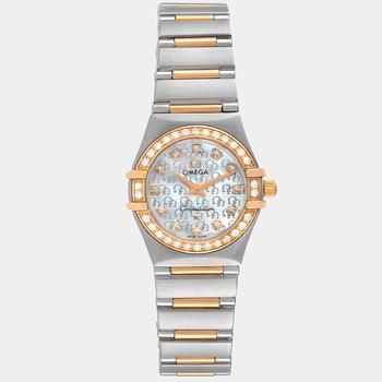 欧米茄星座怎么选, [二手商品] Omega | Omega MOP Diamonds 18K Rose Gold And Stainless Steel Constellation My Choice Steel 360.75.00 Women's Wristwatch 22.5 MM商品图片 5.9折
